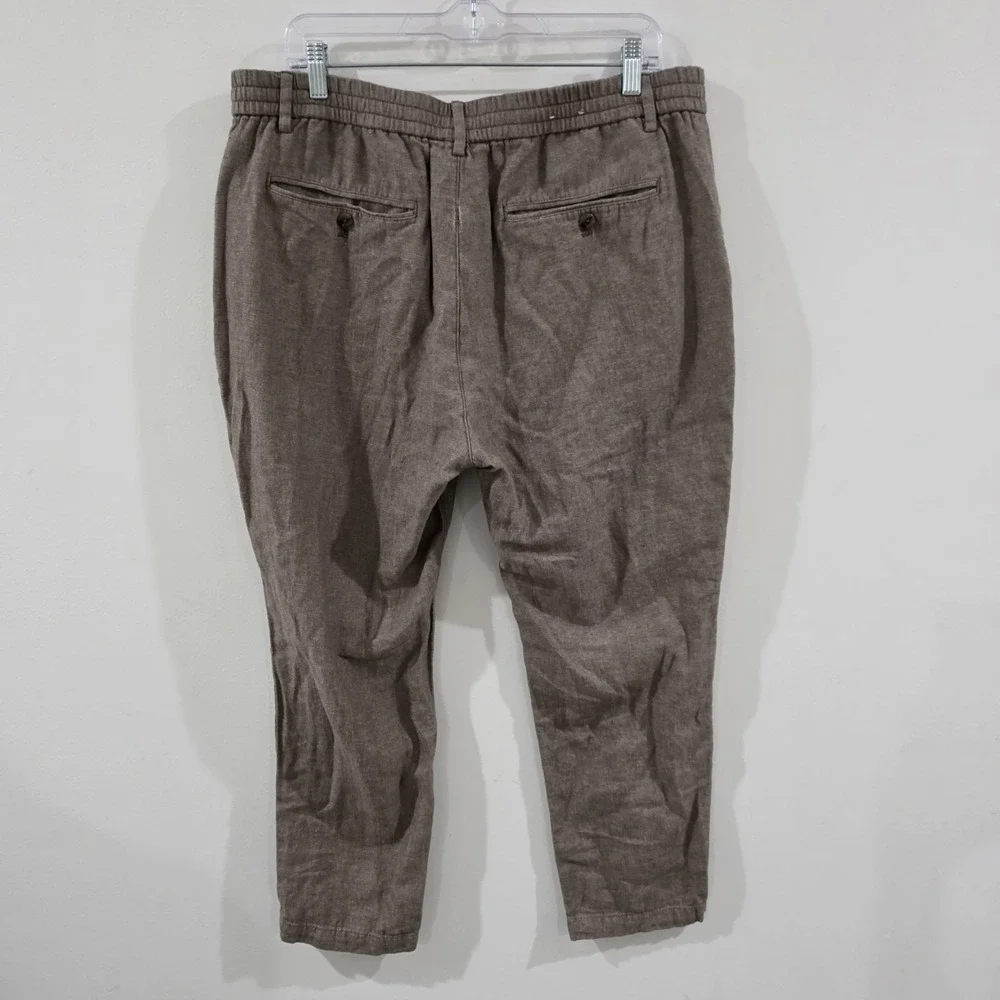 Banana Republic Mens Linen Blend Pants Size 36 X 30 Athletic Fit Business Casual